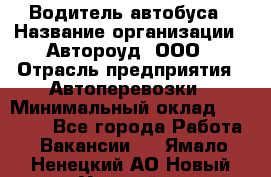 Водитель автобуса › Название организации ­ Автороуд, ООО › Отрасль предприятия ­ Автоперевозки › Минимальный оклад ­ 50 000 - Все города Работа » Вакансии   . Ямало-Ненецкий АО,Новый Уренгой г.